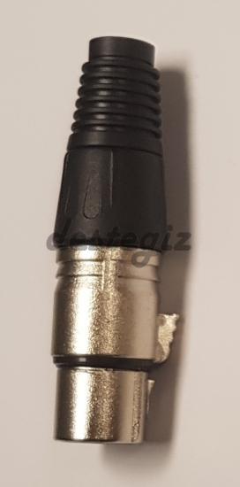 Şarj aletinin takıldığı şarj girişi 3 pinli xlr tip dişi (akü tarafı) / kablolu tip